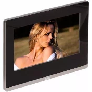 Painel IP interior UNIVIEW OEI-372S-H-W Wi-Fi 7 polegadas ecrã tátil TFT LCD Branco