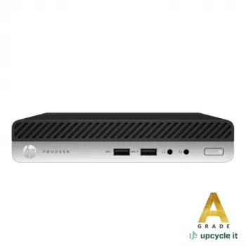 Mini-PC Upcycle IT HP ProDesk 400 G4 DM (Recondicionado), Intel Core i5-8500T, 8GB DDR4, 256GB SSD, Windows 11 Pro