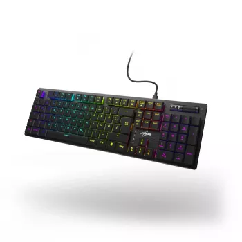 uRage Exodus 910 Teclado gaming low profile QWERTZ DE preto 00217834
