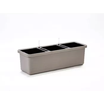Urbalive Berberis Trio Vaso de autorrega 117 x 39 cm, cinzento-claro