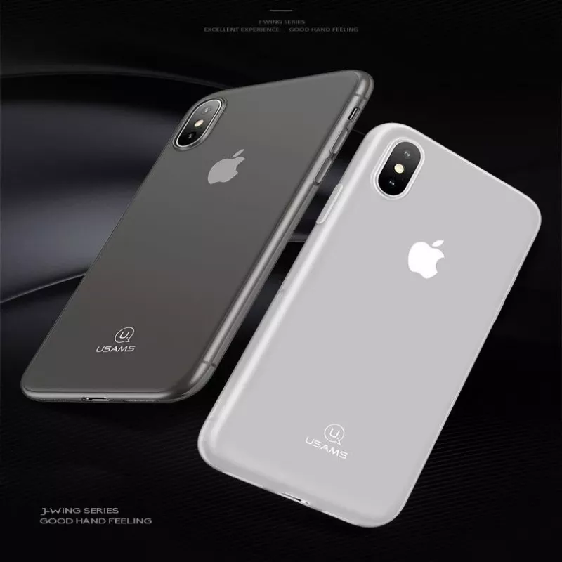 USAMS Capa TPU J-Wing 0,48mm para Apple iPhone X/Xs transparente