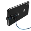 USAMS Adaptador duplo Lightning com luz LED SJ357 preto