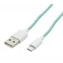 USAMS US-SJ098 Cabo de carregamento USB-A para Micro-USB 1M ciano