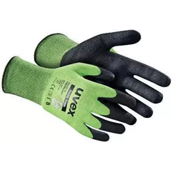 Luvas de proteção para trabalho Uvex 6060408, cinzento/antracite, tamanho 8 (M/L), classe de proteção contra cortes C