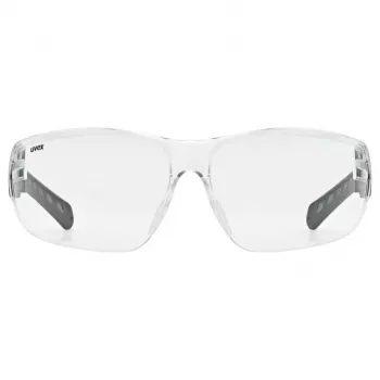 UVEX Equate Óculos de ciclismo, lentes Smoke, armação preta