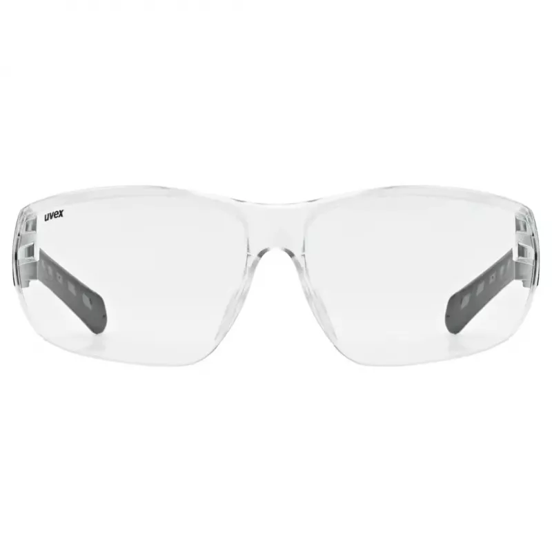 UVEX Equate Óculos de ciclismo, lentes Smoke, armação preta