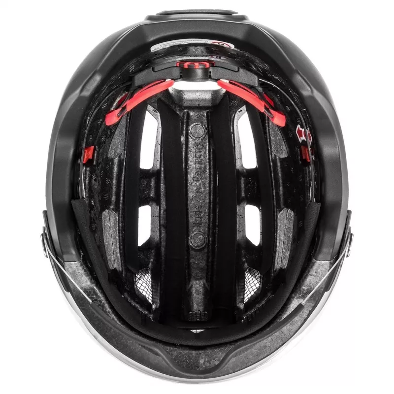 Capacete de ciclismo UVEX Finale Visor 56-61 cm, preto mate