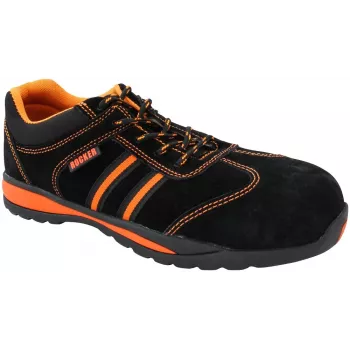 Sapatos de segurança UVEX Rocker Street S1P sem metal, tamanho 4 preto/cinzento