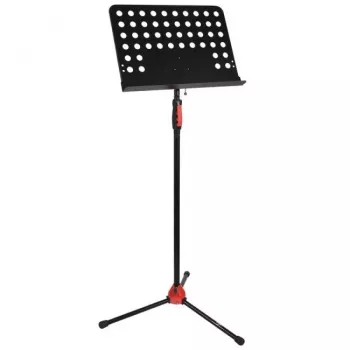 V-TONE DELUXE P1 Estante ajustável para partituras e letras, tripé dobrável com bolsa de transporte, preto