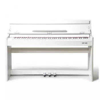 Piano digital V-TONE DP-88 WH branco com suporte