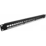 VALUE Patch panel Keystone 19 polegadas 1U 24 portas não blindado 3 peças (26.99.0368)