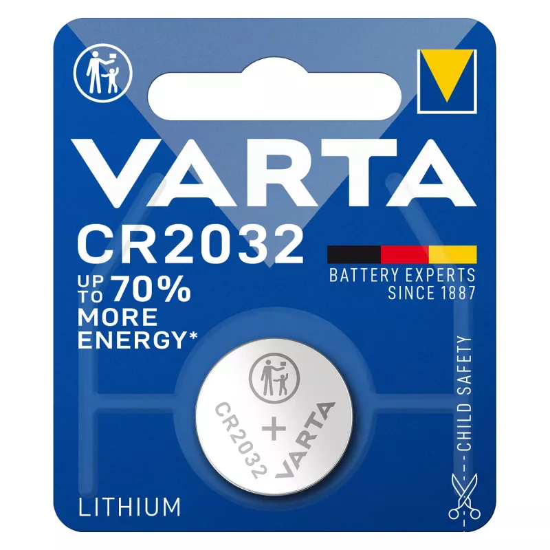 VARTA pilha de lítio botão CR2032 3V 230mAh (pack de 10)