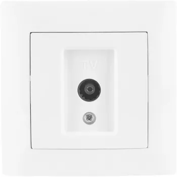 Tomada de TV VCX WESA LC 43, branca