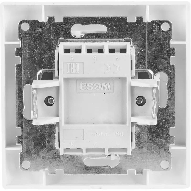Interruptor de embutir unipolar VCX WESA LC 01 branco