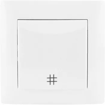 VCX WESA LC 01A Conector cruzado, branco, canal de cabos 10x10 mm