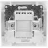Interruptor duplo de luz VCX WESA LC 02, preto