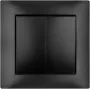Interruptor duplo de luz VCX WESA LC 02, preto