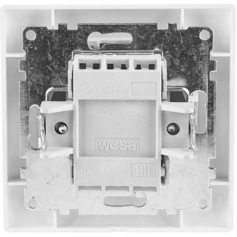 Interruptor duplo VCX WESA LC 02 branco