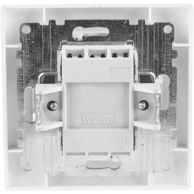Interruptor unipolar iluminado VCX WESA LC 03C, preto