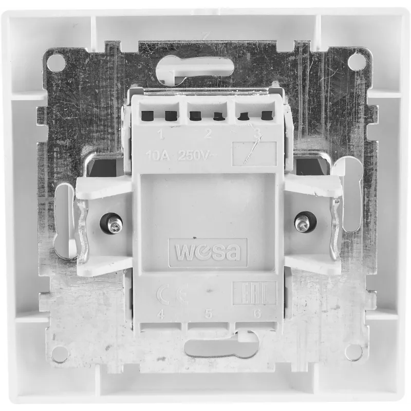 VCX WESA LC 04 Interruptor duplo com retroiluminação, branco