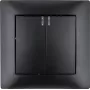 VCX WESA LC 04C Interruptor duplo com retroiluminação, preto