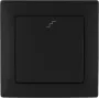 VCX WESA LC 11C Interruptor de escada de duas vias, encastrar, 10AX, 250V AC, preto