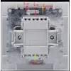 VCX WESA LC 12 Interruptor de estore, 2 botões, botão, encastrar, branco