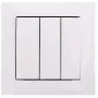 VCX WESA LC 17 Conector triplo para tubo corrugado de 16 mm, branco