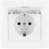 VCX WESA LC 18 tomada Schuko com tampa basculante, montagem à superfície, IP44, branco
