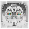 Tomada dupla de computador VCX WESA LC 41 branca
