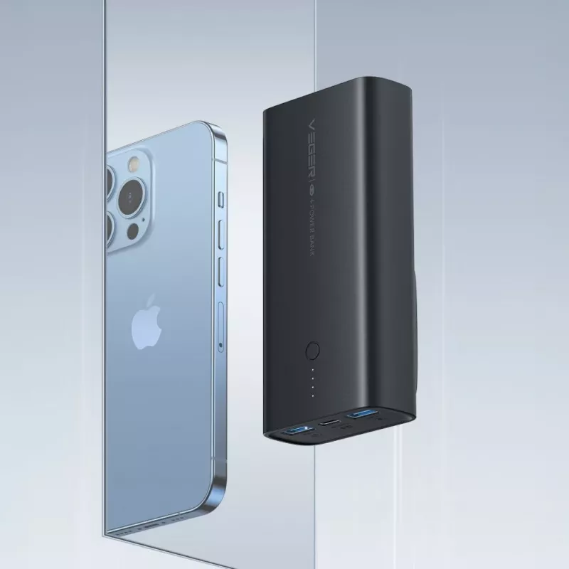 Powerbank Veger ACE100 W1146 10000mAh 20W PD QC3.0 - preto