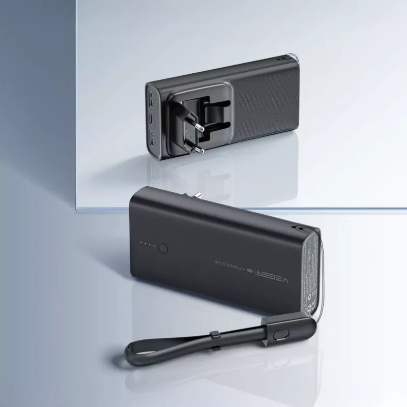 Powerbank Veger ACE100 W1146 10000mAh 20W PD QC3.0 - preto