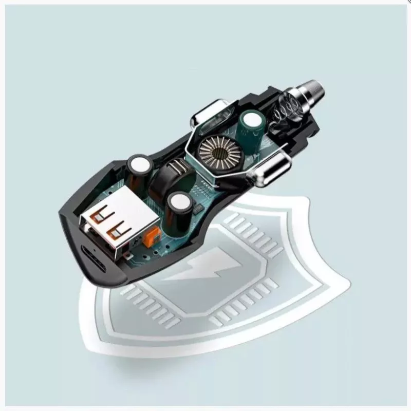 Carregador de carro Veger CC50 Rigorous PD38W (1A1C) preto