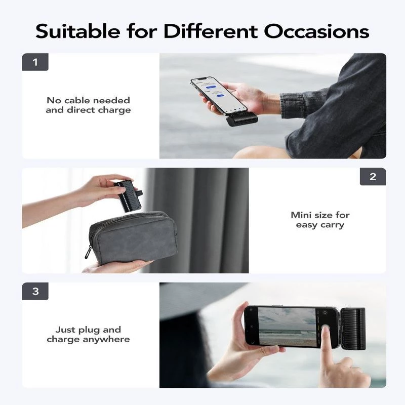 Powerbank Veger PlugOn (W0558P) 5000 mAh 20W PD QC3.0 com conector Lightning integrado preta