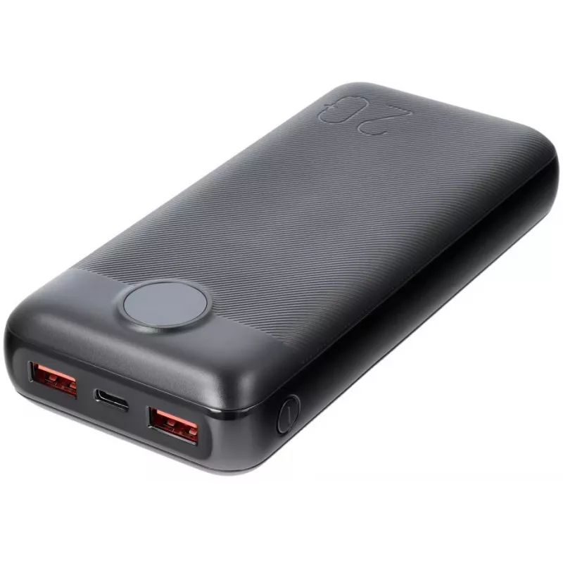 Power bank VEGER 20000 mAh 20W PD QC 3.0 2x USB-A USB-C preto