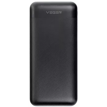 Power bank VEGER 20000 mAh 20W PD QC 3.0 2x USB-A USB-C preto