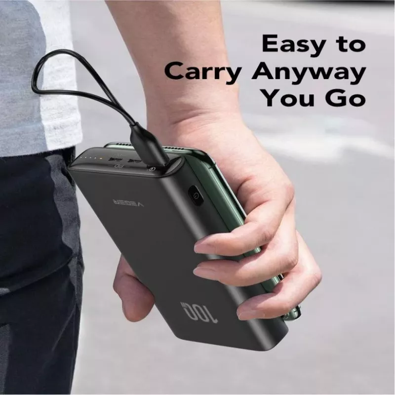 Powerbank Veger T100 (W2032C-100) PD QC3.0 5A 100W 20000 mAh preto