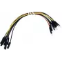 Velleman WJW011 conjunto de 40 cabos jumper de 15 cm ficha-fêmea para breadboard e prototipagem