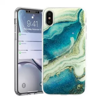 Vennus Capa traseira de silicone para Apple iPhone XR - preto