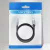Cabo adaptador VENTION BGKHF USB-C para áudio 3,5 mm 1 m preto