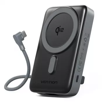 Powerbank sem fios VENTION FKHH0 10000mAh 35W PD/QC Cinzento