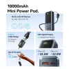 VENTION FKOH0 10000 mAh 22.5 W Power bank sem fios com USB-C PD & QC - preto