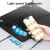 VENTION TRAHF Cabo USB-C para USB-C 1m cinzento 10Gbps 100W PD 4K Vídeo