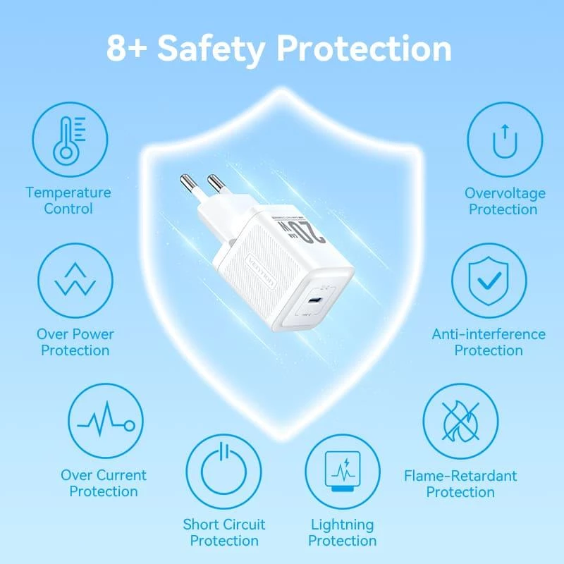 VENTION TZ-FEPW0-EU-01 fonte de alimentação USB-C 20W
