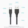 VENTION cabo USB-C para USB 2.0 2m preto CTHBH