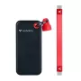 SSD portátil Verbatim 512GB USB-C, USB 3.2 Gen 2, preto/vermelho 32284