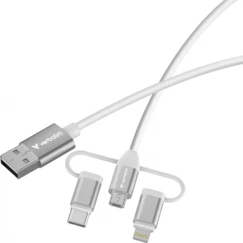 Cabo Verbatim Essentials 3 em 1 USB 2.0 USB-A / USB-B / USB-C
