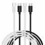 Verbatim Essentials Cabo USB 2.0 USB-C para USB-C pack de 2, 1 m, Preto