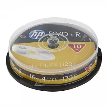 Verbatim HP DVD+R 4,7 GB 16x rolo de 10 - suportes graváveis para backup de dados e vídeo