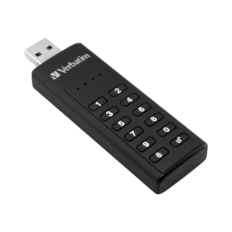 Verbatim Keypad Secure 32GB Pen Drive USB 3.2 Gen 1 com encriptação AES-256 por hardware - preto